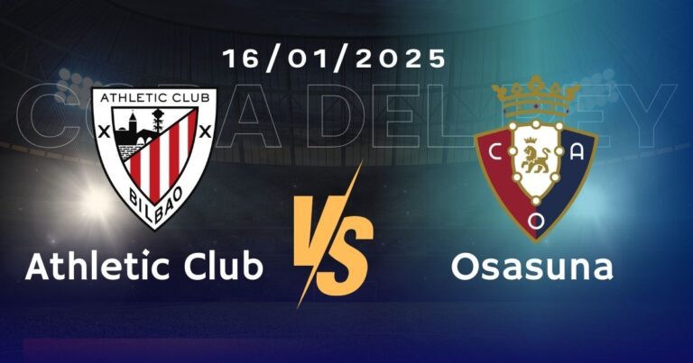 Athletic Club vs Osasuna Pronóstico, Cuotas y Apuestas Copa del Rey