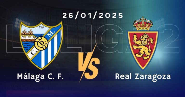 Málaga vs Real Zaragoza Pronóstico, Cuotas y Apuestas Segunda División