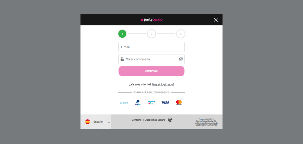 partycasino-como-registrarse-paso-2